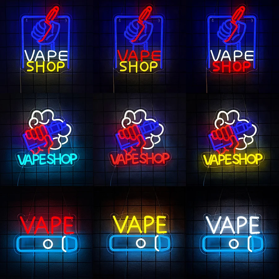 Vaping Shop - LED Neon Lights Business Window Sign