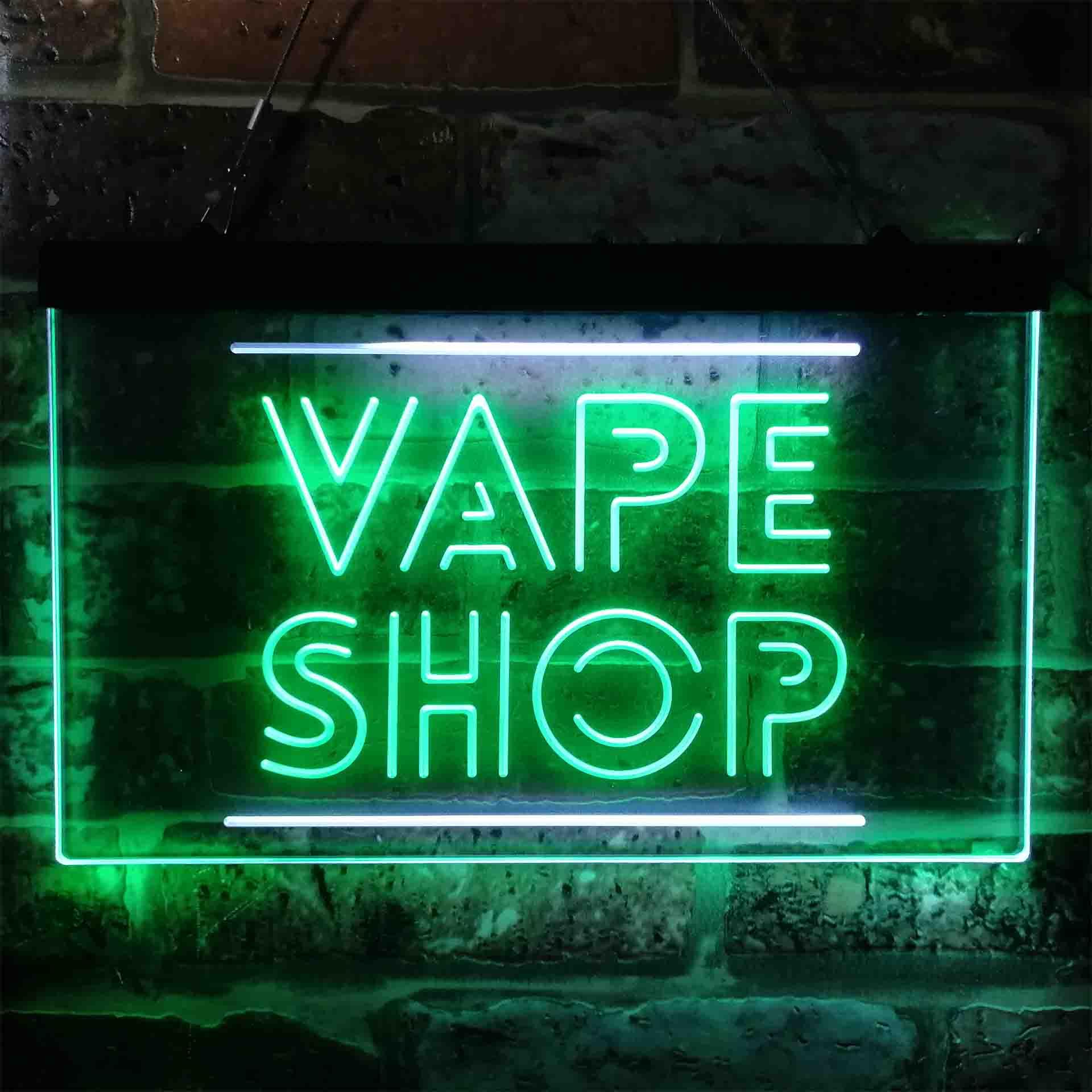 VAPE SHOP Dual Color Led Neon  - Vaping Shop avaliação e preço