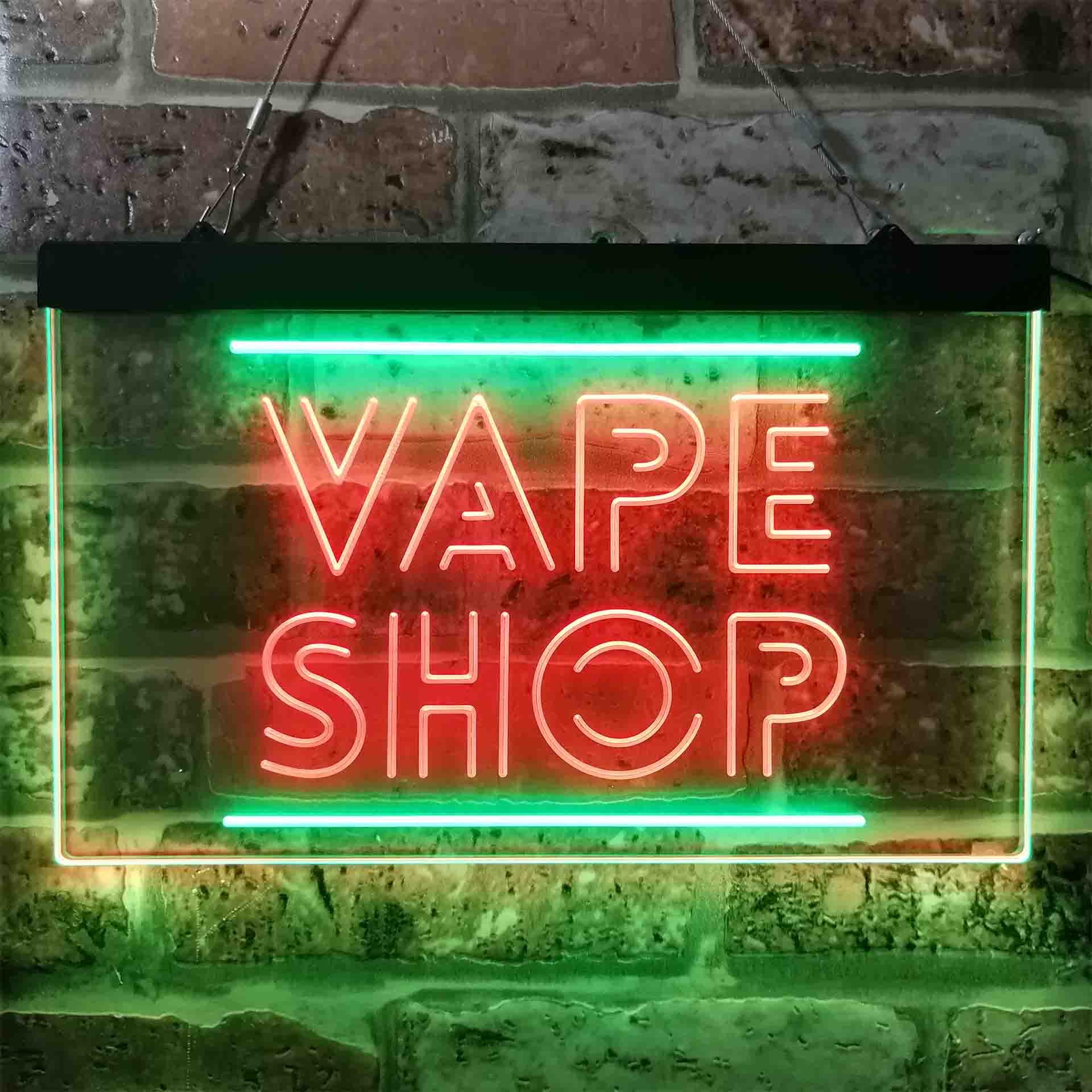 VAPE SHOP Dual Color Led Neon  - Vaping Shop avaliação e preço