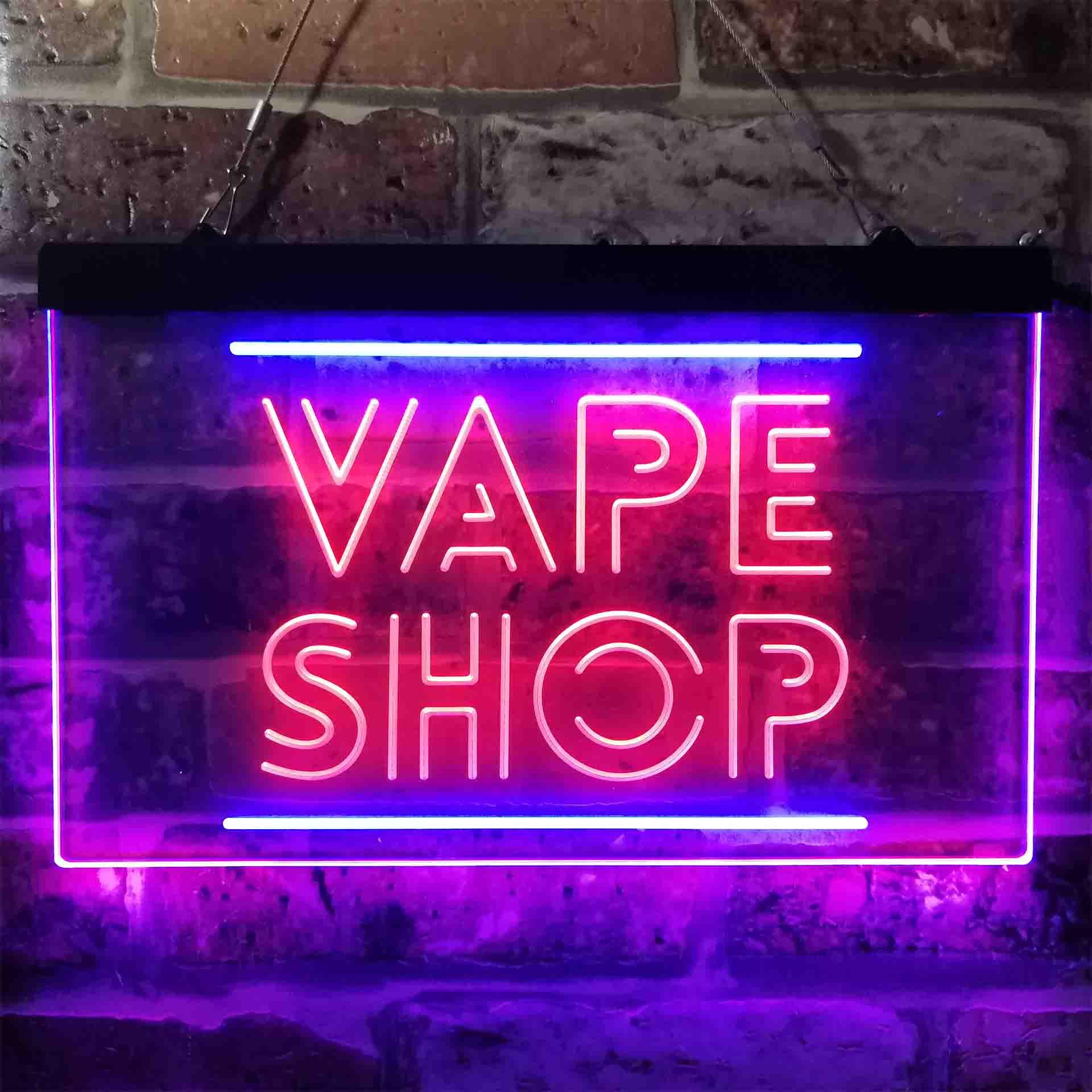 VAPE SHOP Dual Color Led Neon  - Vaping Shop avaliação e preço