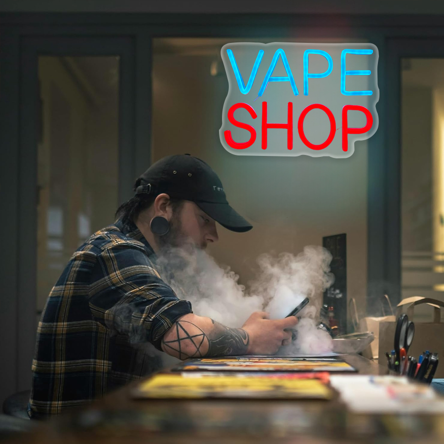 Vape Shop Neon Sign For Wall D - Vaping Shop avaliação e preço