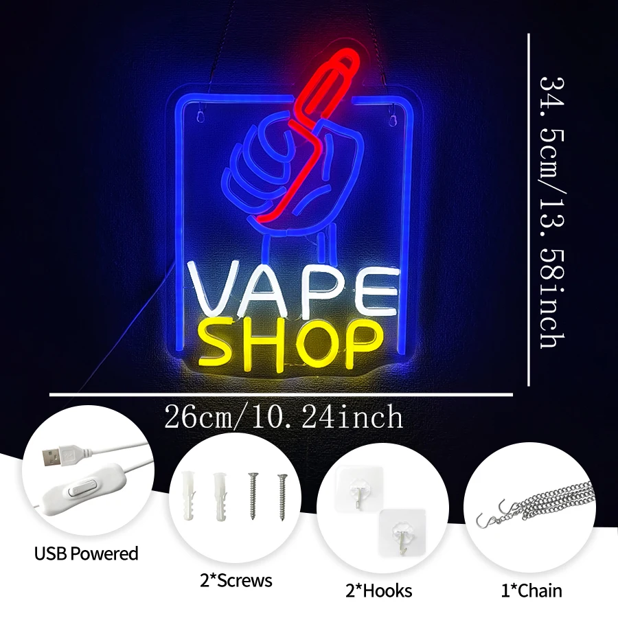 LED Neon Lights Business Windo - Vaping Shop avaliação e preço