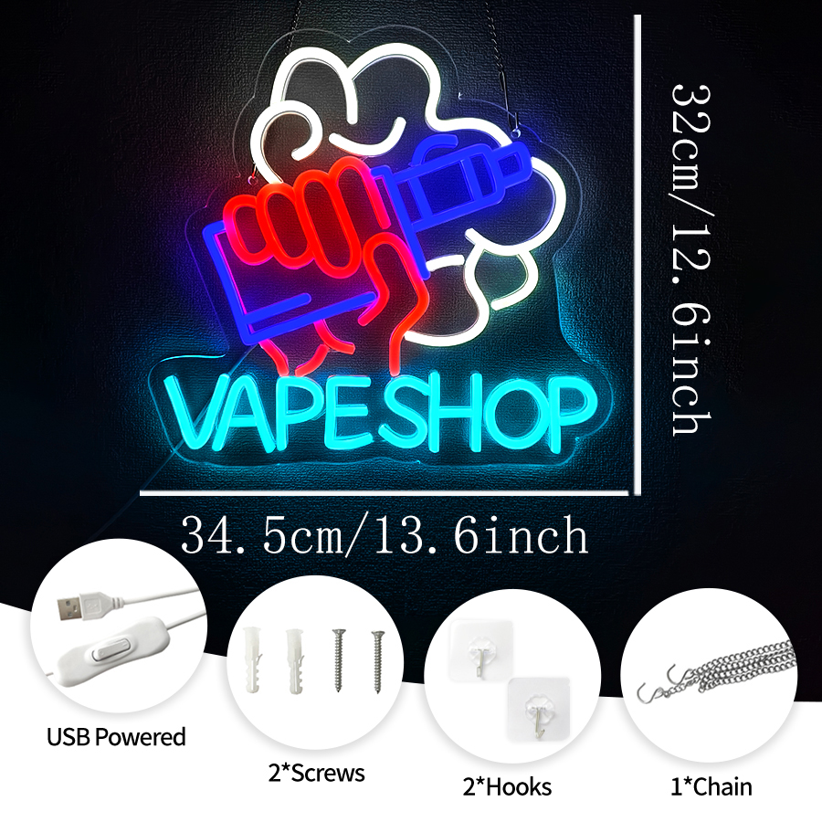 VAPE Shop Neon Sign for Smoke  - Vaping Shop avaliação e preço