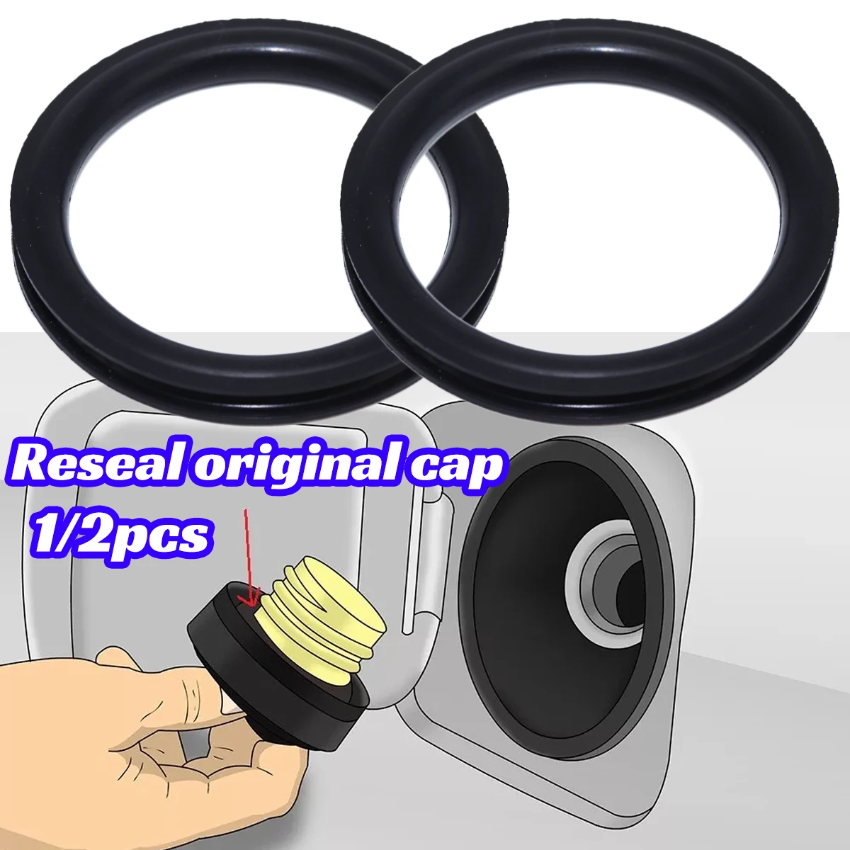 1/2pcs Tank Cap Seal for Audi  - Tank O-Ring Seal avaliação e preço