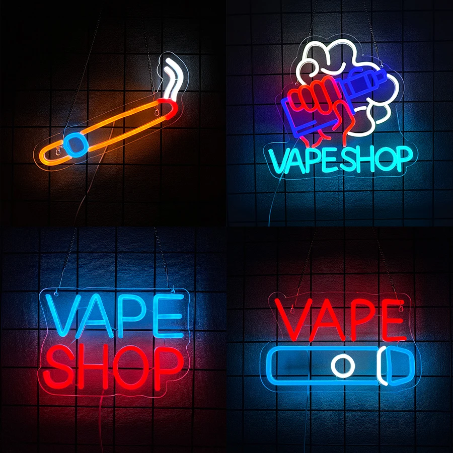 Light Up Sign For Smoke Store, - Vaping Shop avaliação e preço