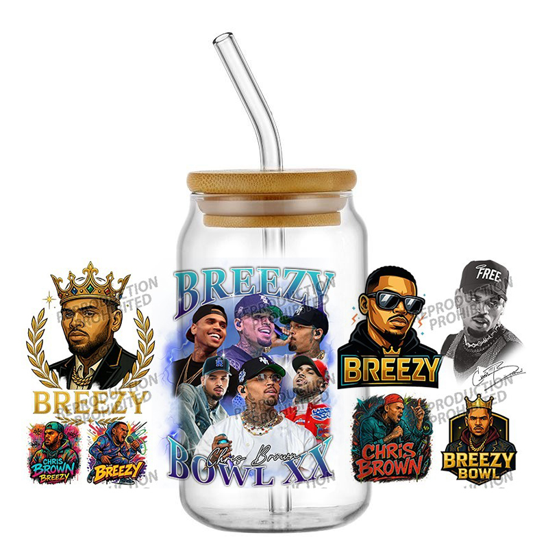 New Popular Singer Chris Brown - Rdta Tank Glass avaliação e preço