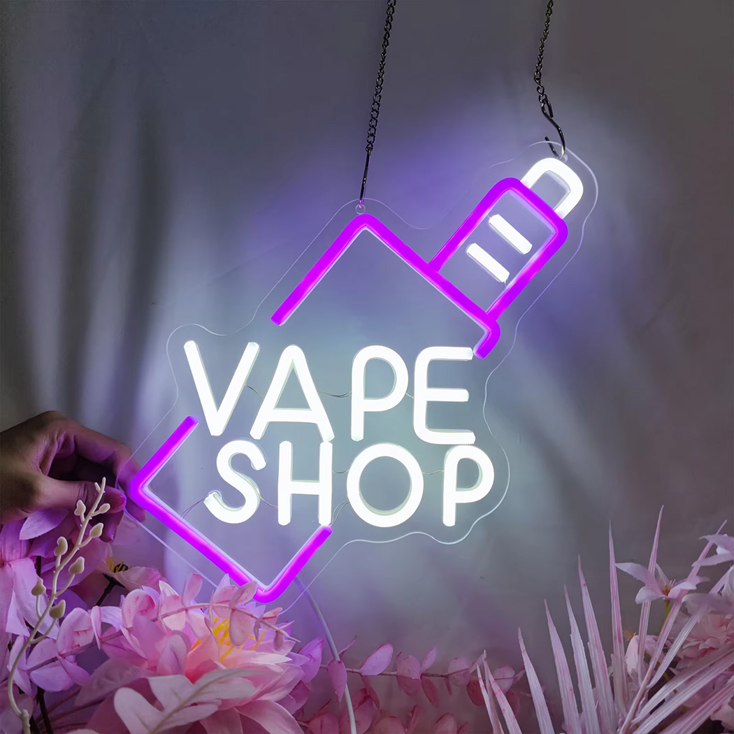 VAPE Shop LED Neon Sign Fit Fo - Vaping Shop avaliação e preço