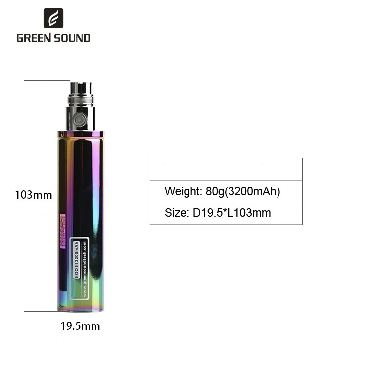 GS Ego 3 III 3200mAh Battery V - Vaping Area avaliação e preço