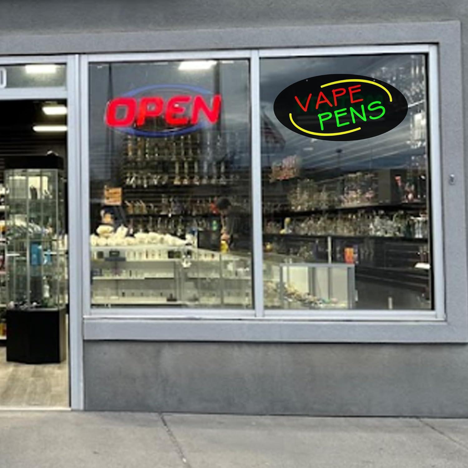 Vape Pens Neon Sign Dimmable L - Vaping Shop avaliação e preço