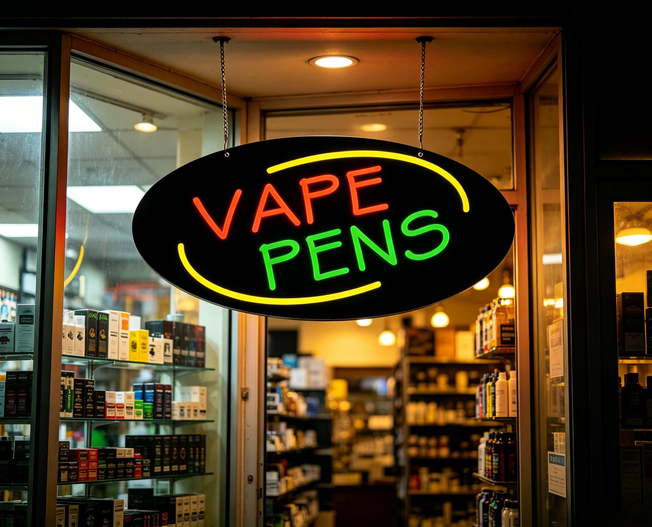 Vape Pens Neon Sign Dimmable L - Vaping Shop avaliação e preço
