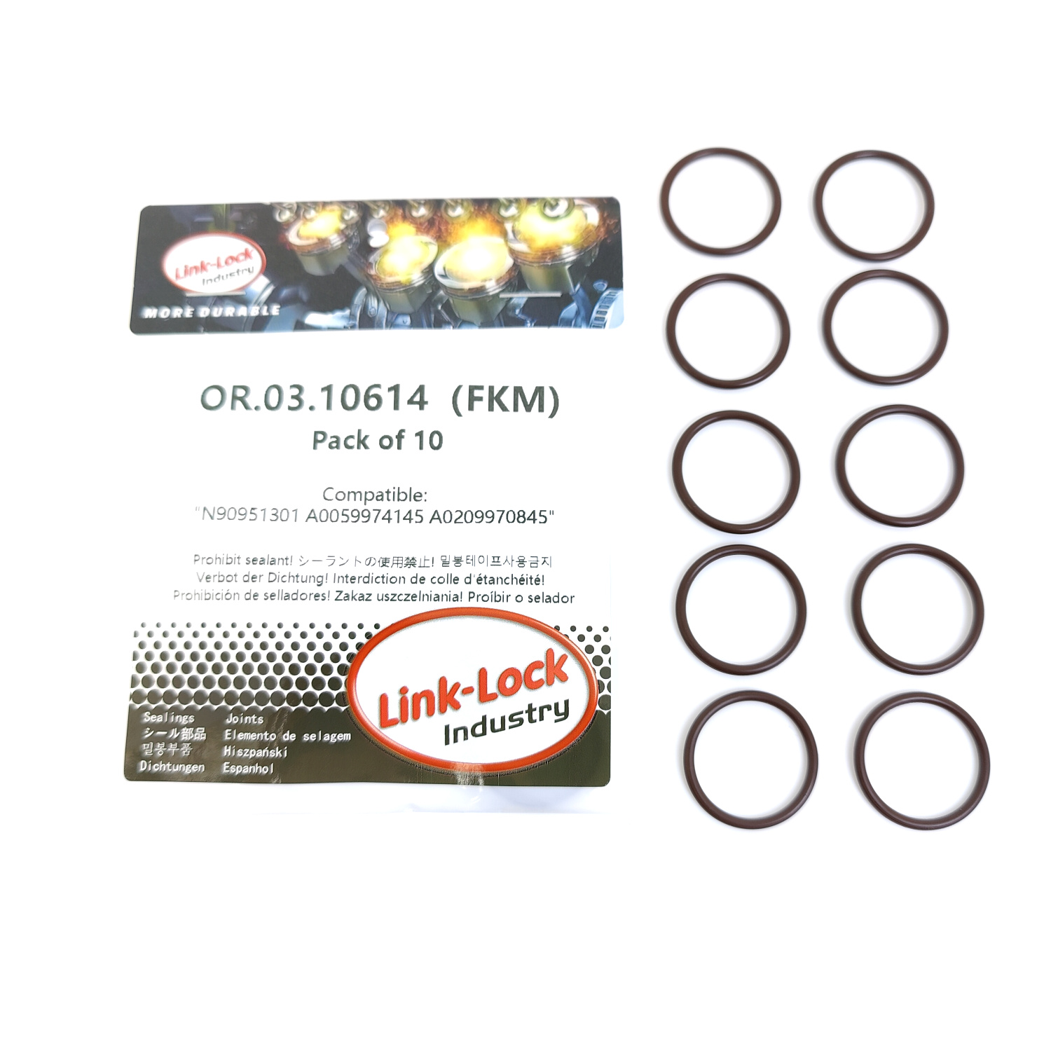 10PCS OR.03.10614 FKM Viton Se - Tank O-Ring Seal avaliação e preço