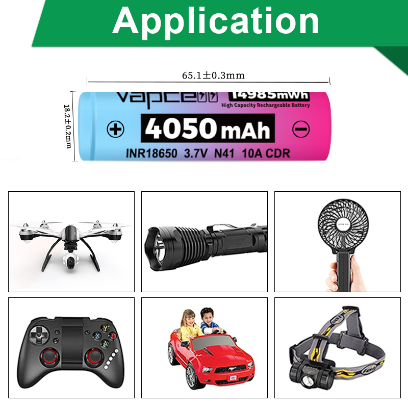 Original Vapcell N41 INR 18650 - Vape Battery 18650 avaliação e preço