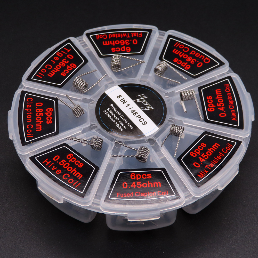 48pcs/set Premade Coils RTA RD - Vaping Area avaliação e preço