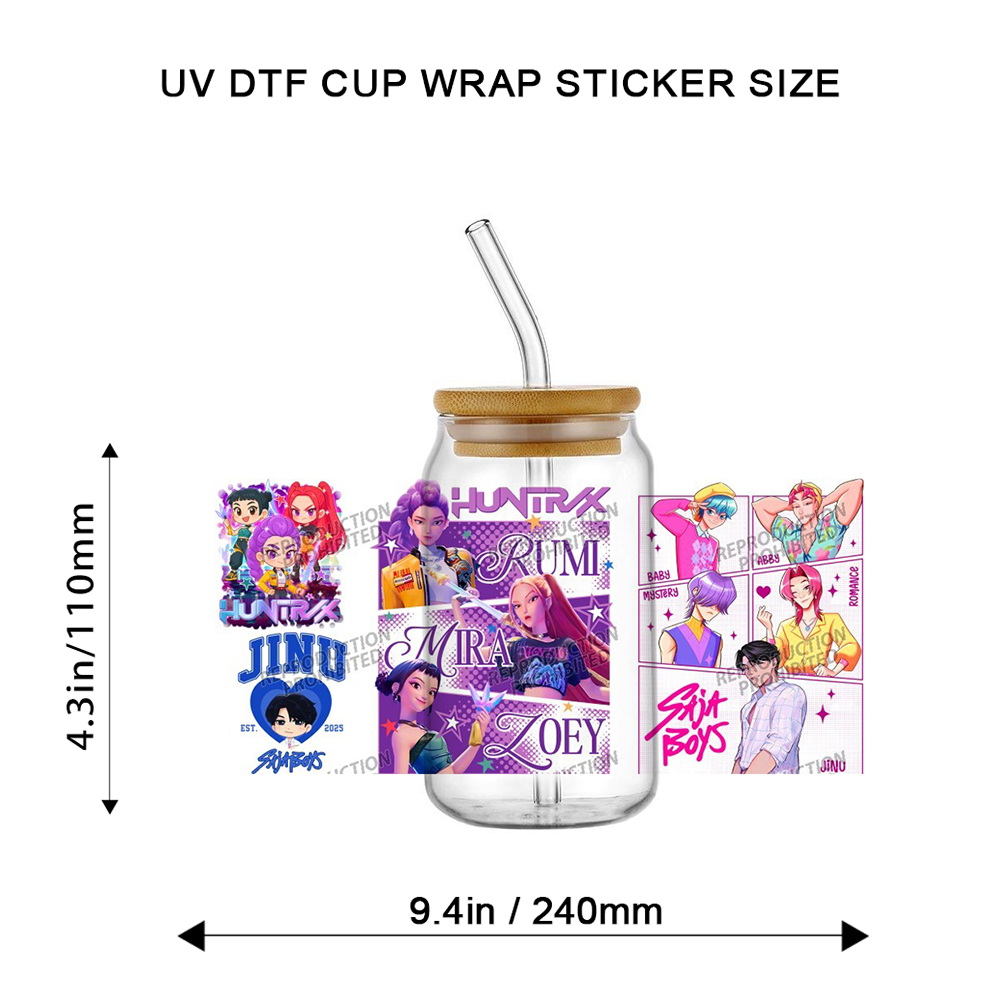 Saja Boys K-POP Team UV DTF Cu - Rdta Tank Glass avaliação e preço