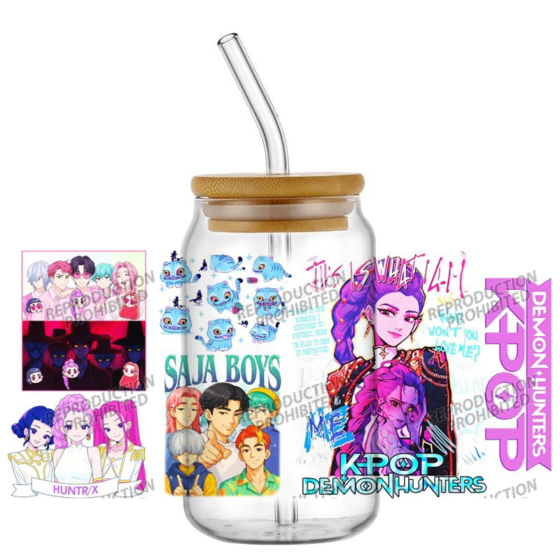 Saja Boys K-POP Team UV DTF Cu - Rdta Tank Glass avaliação e preço