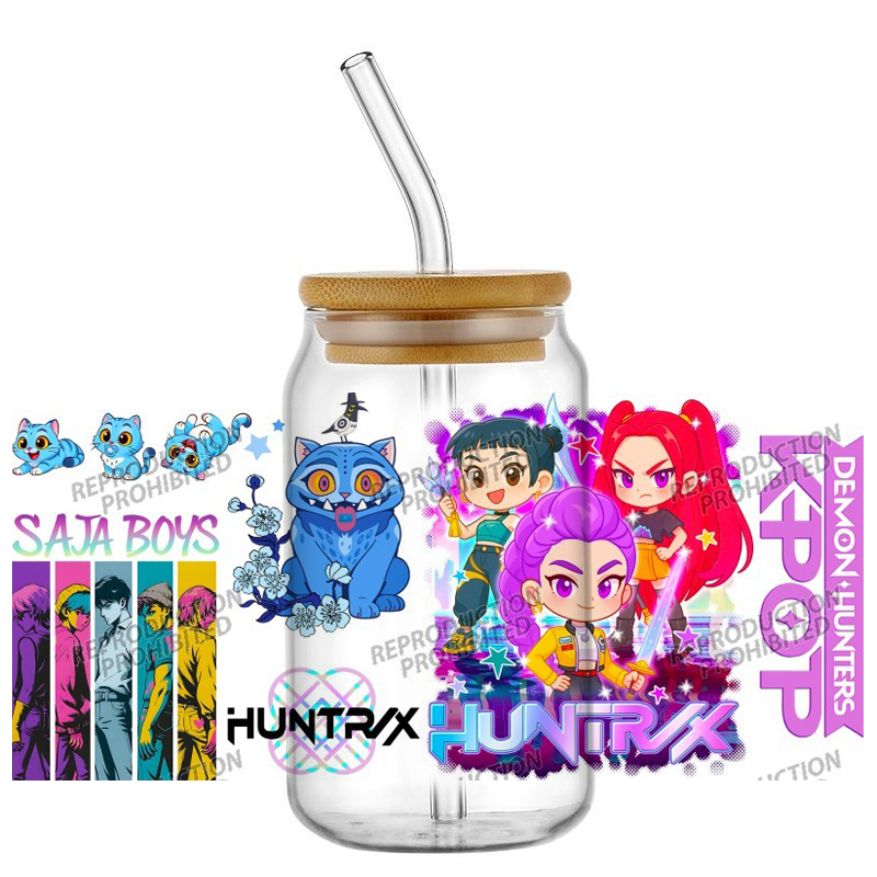 Saja Boys K-POP Team UV DTF Cu - Rdta Tank Glass avaliação e preço