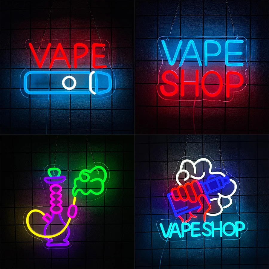 Vape Shop Neon Signs, Led Lett - Vaping Shop avaliação e preço