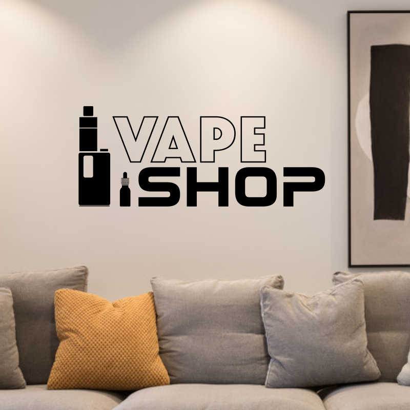 Vinyl Wall Decals Vape Shop Si - Vaping Shop avaliação e preço