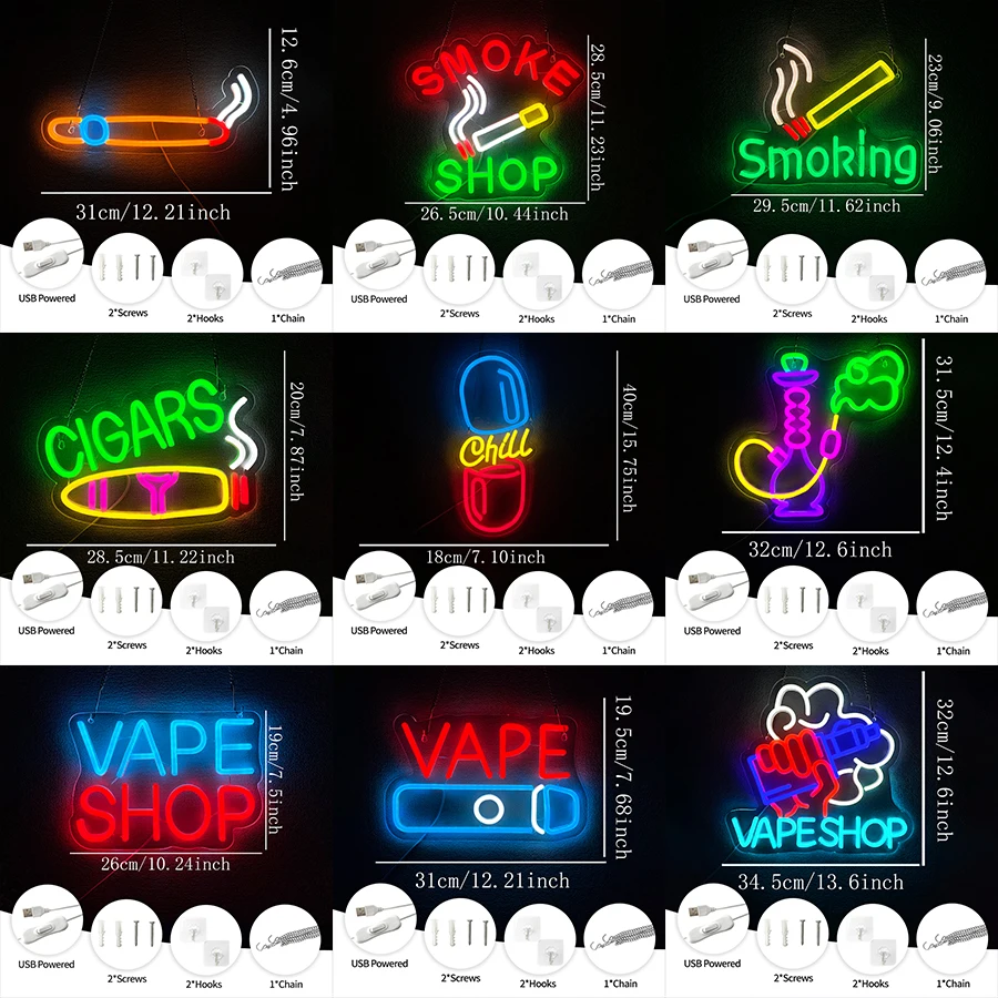 USB Bright Led Advertising Dis - Vaping Shop avaliação e preço