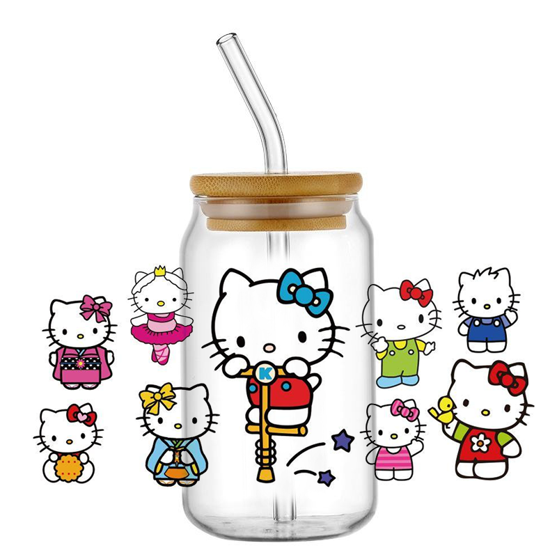 popular Kitty design 16oz 3D u - Rdta Tank Glass avaliação e preço