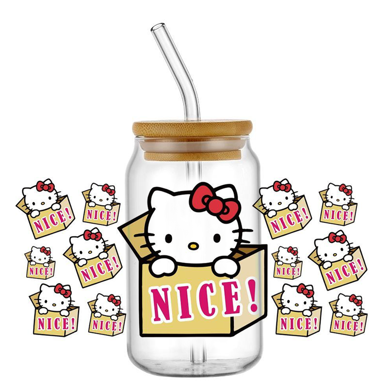 popular Kitty design 16oz 3D u - Rdta Tank Glass avaliação e preço