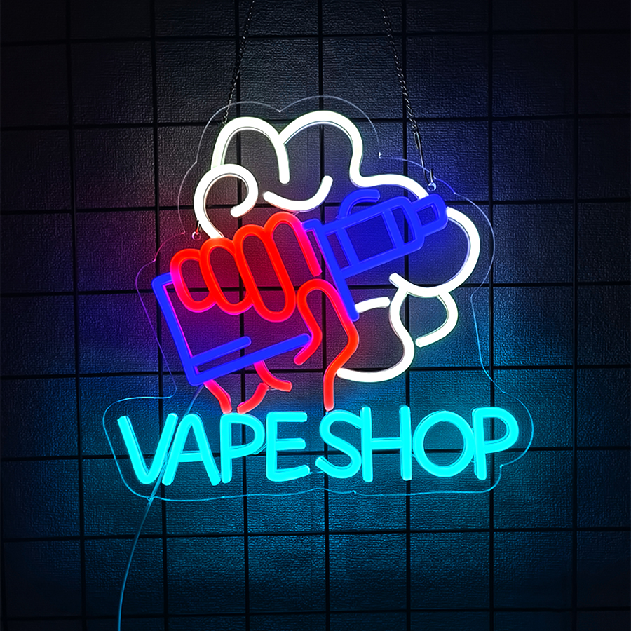 Smoke Series Neon Sign For Wal - Vaping Shop avaliação e preço