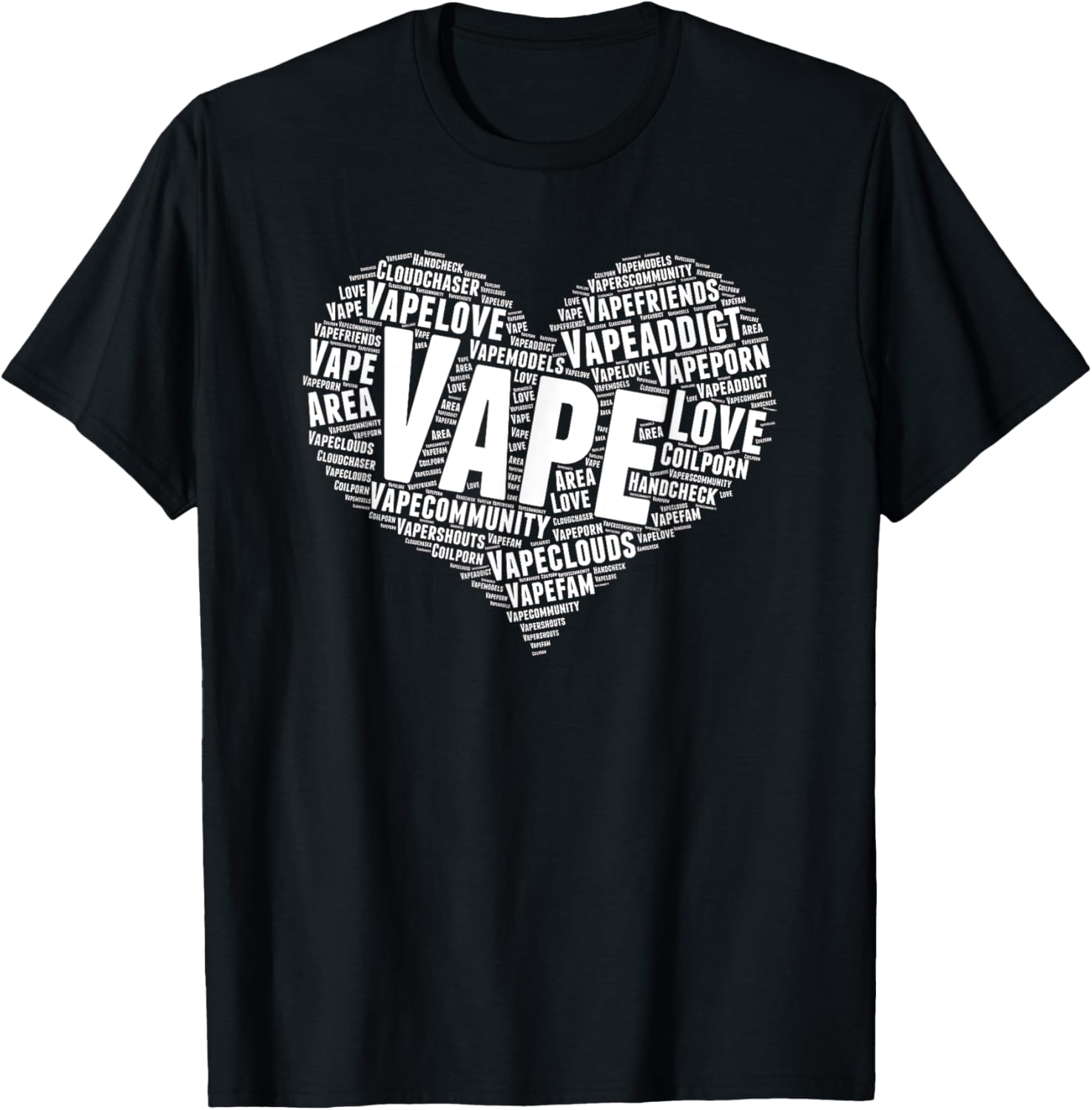 Vape Heart Word Cloud Graphic  - Vaping Shop avaliação e preço