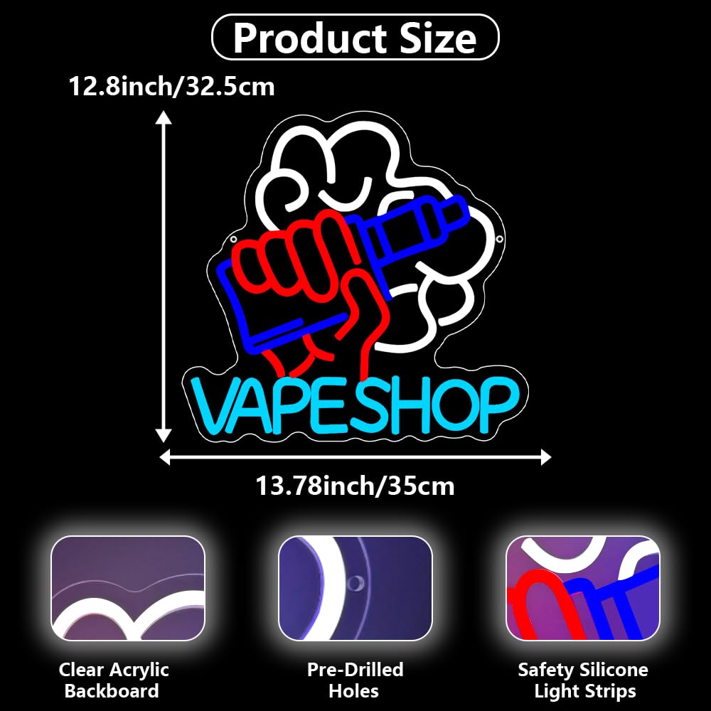 Vape Shop Neon Sign USB Powere - Vaping Shop avaliação e preço
