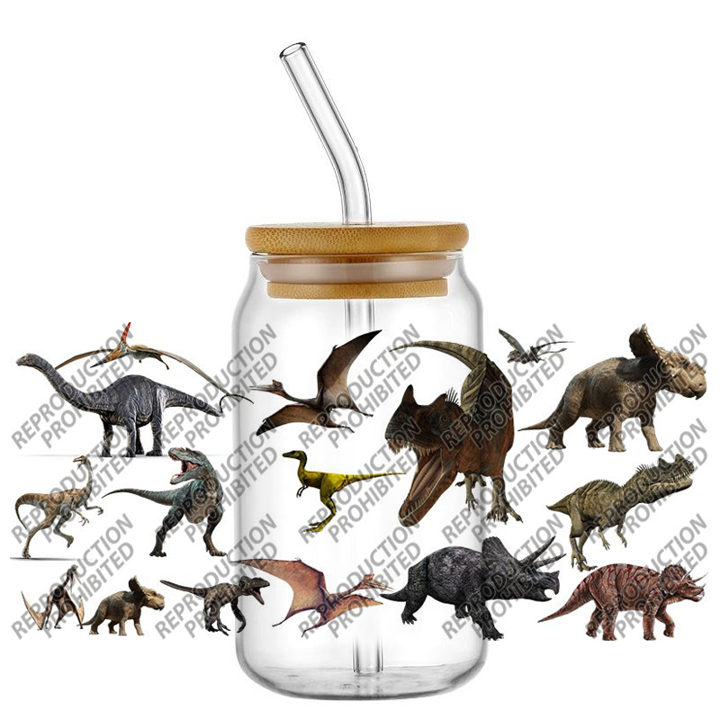Popular Dinosaur World Design  - Rdta Tank Glass avaliação e preço