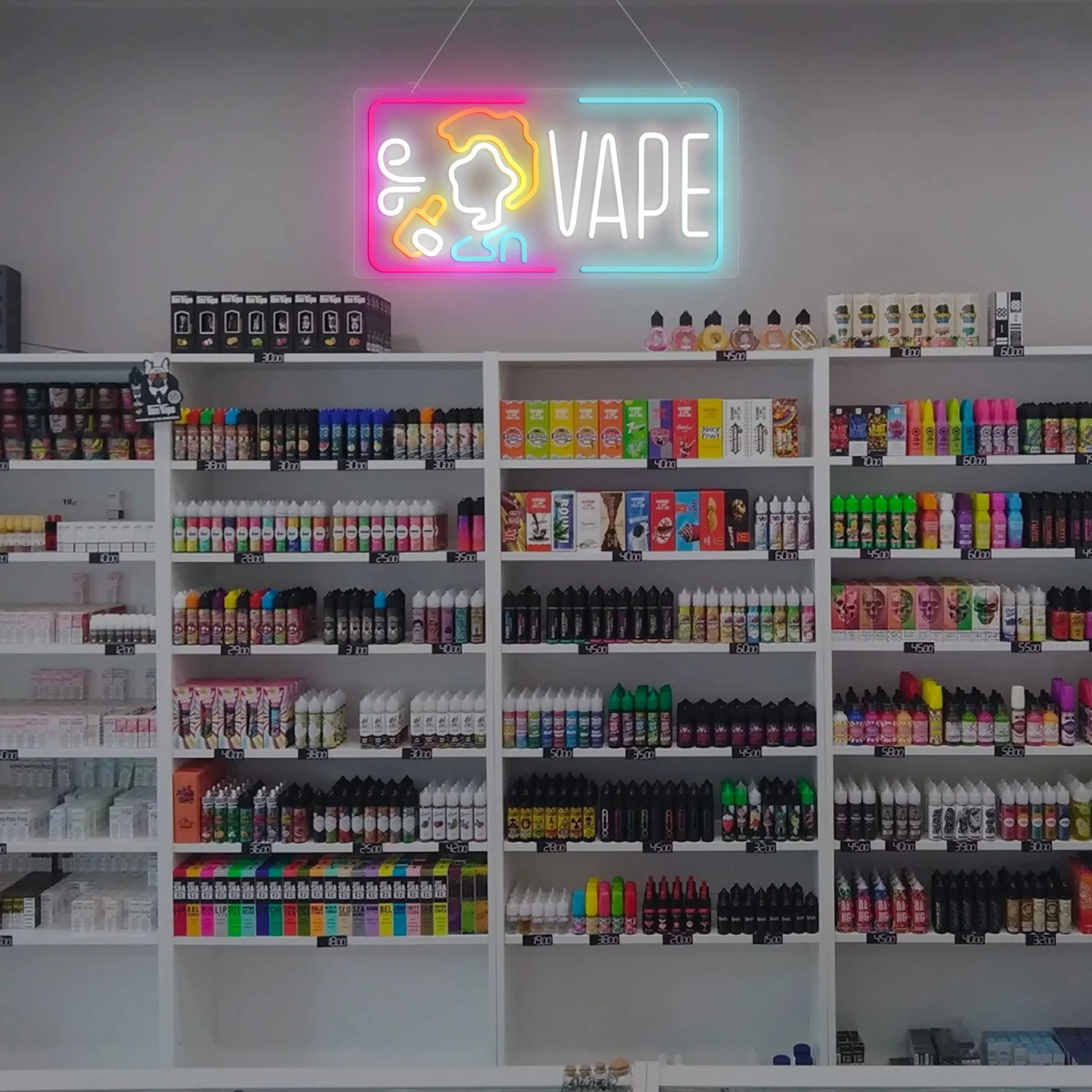 Vape Neon Sign Dimmable Smoke  - Vaping Shop avaliação e preço