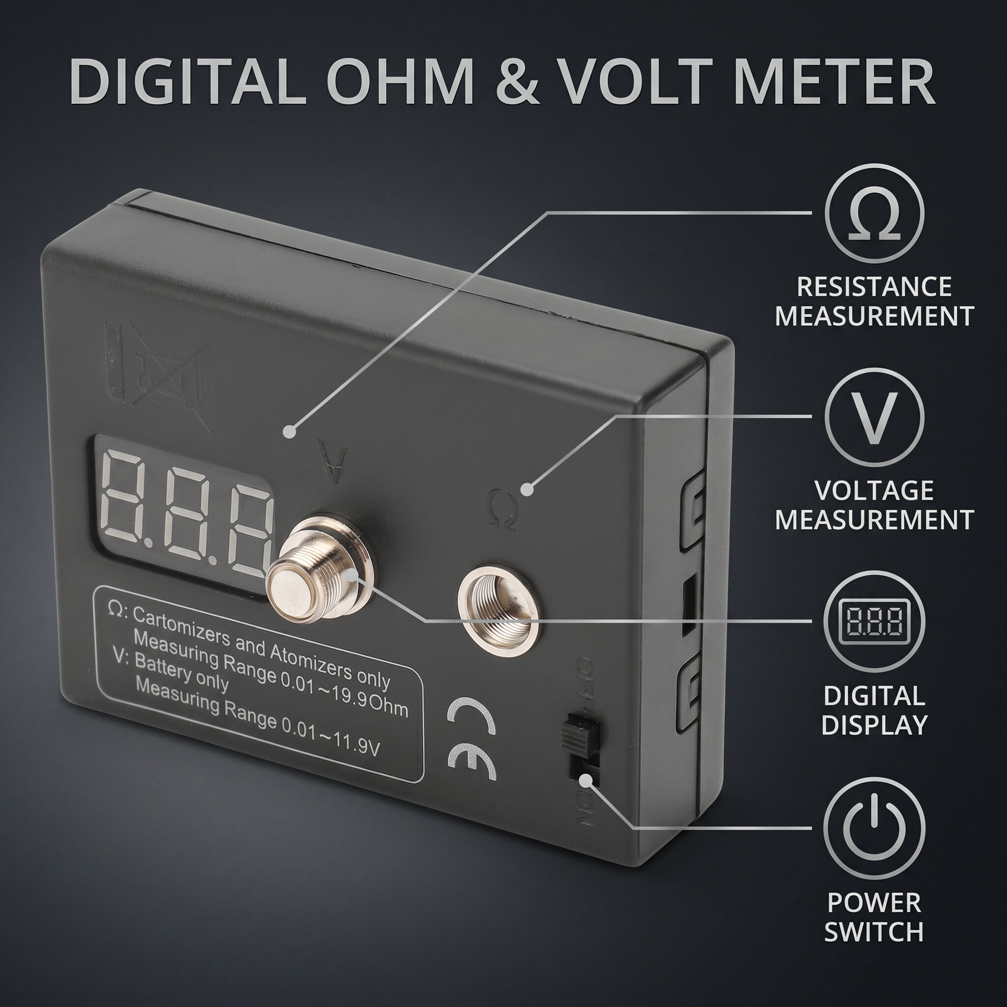 Resistance OHM Meter Coil Test - Ohm Meter Reader avaliação e preço